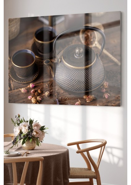 Çay Saati | Mutfak Temalı Cam Tablo | 50X70 cm