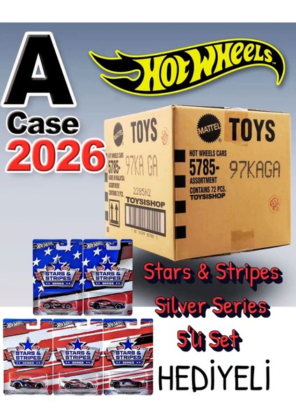 2025-2026 A Case 72'li Açılmamış Tek Bant Kapalı Koli (5'li Stars & Stripes Serisi Hediyeli)