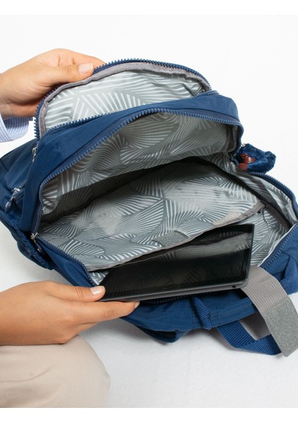 Unisex Suya Dayanıklı Kumaş Çok Gözlü Laptop Bölmeli Orta Boy Seyahat ve Okul Çantası fırsatları