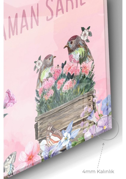 Motto Söz Mutluluk Hayaller | Kelimeler Temalı Cam Tablo | 50X70 cm modelleri