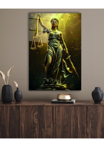 Themis Adalet Tanrıçası Cam Tablo indirimleri