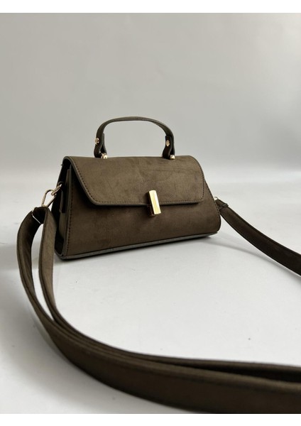 *** Luna Model Süet Haki Kadın El ve Omuz Çantası fırsatları