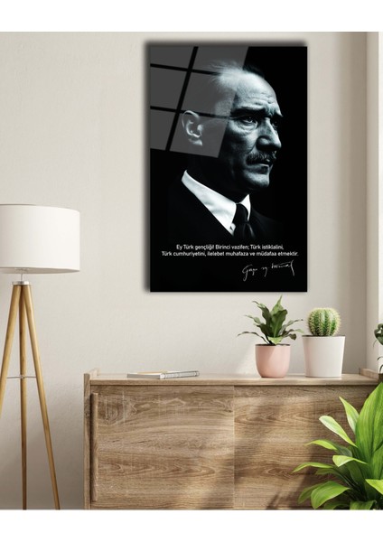 Atatürk Gençliğe Hitabe Cam Tablo fiyatları