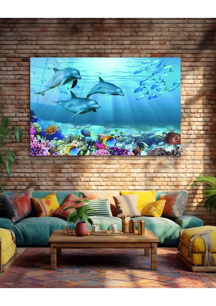 Rengarenk Fil Cam Tablo fırsatları