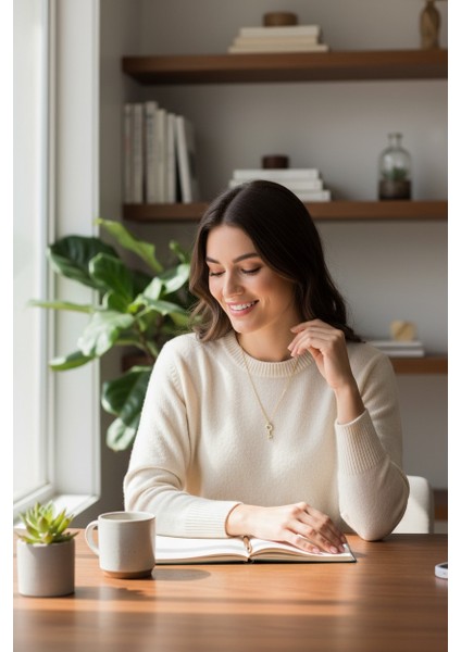 Anahtar Zirkon Taşlı 14 Ayar Altın Kolye indirimleri