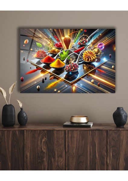 Rengarenk Dünya Haritası Cam Tablo modelleri