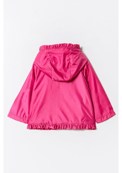 Kız Kapüşonlu Nakışlı Rüzgarlık & Yağmurluk 1 - 5 Yaş fiyatları