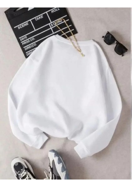 Üç Iplik Biskilet Yaka Basic Sweatshirt