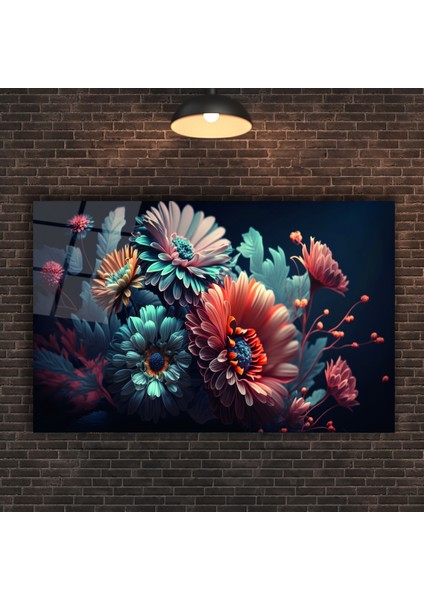 Rengarenk Kadın Nü Sanatı Cam Tablo modelleri