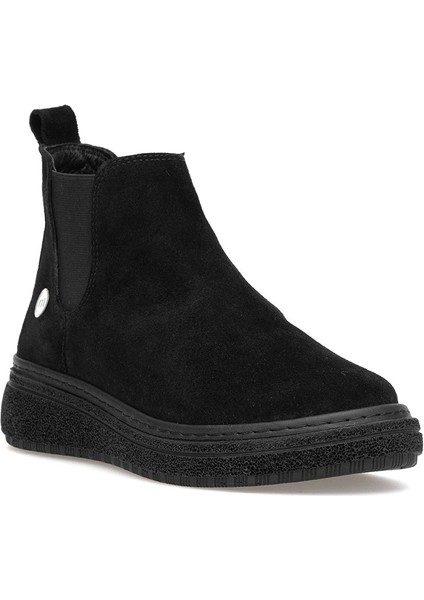 D25KB-1065 Kadın Hakiki Süet Deri Chelsea Bot Siyah fiyatları