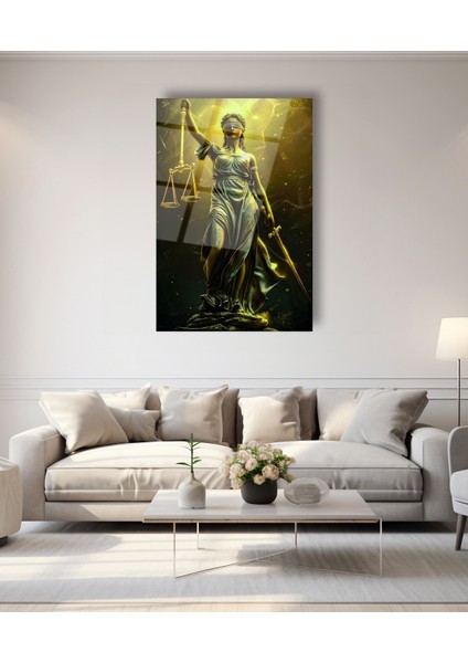 Themis Adalet Tanrıçası Cam Tablo modelleri