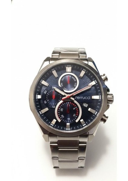 Erkek Kol Saati Gümüş Renk, Lacivert Kadran – Şık Metal Kordon, 2 Yıl Garantili