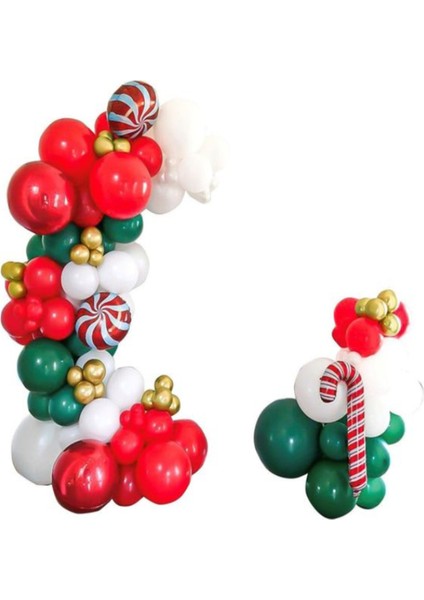 Yılbaşı Temalı Renkli Balon Zinciri Seti, Partilere Neşe Katacak Dekorasyon