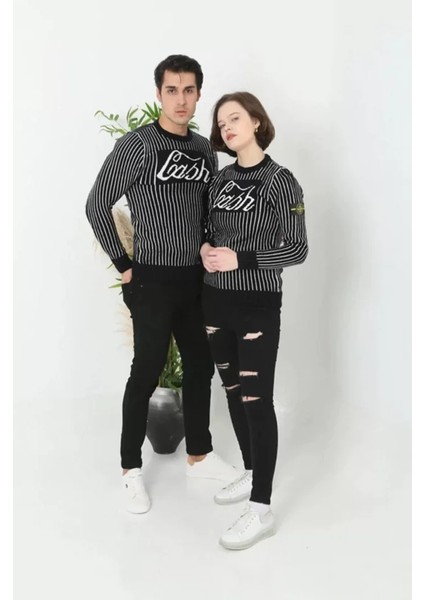 Erkek Bisiklet Yaka Yün Örmeli Triko Kazak - Siyah fiyatları