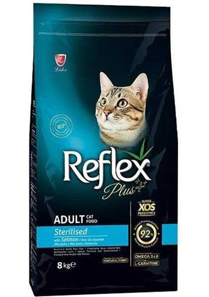 Plus Adult Sterilised Salmon 8kg Somonlu Kısırlaştırılmış Kedi Maması