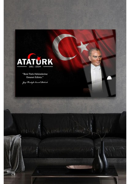 Atatürk Beni Türk Hekimlerine Emanet Ediniz Kırılmaz Cam Tablo Doktora Hediye Doktorlar Için Tablo