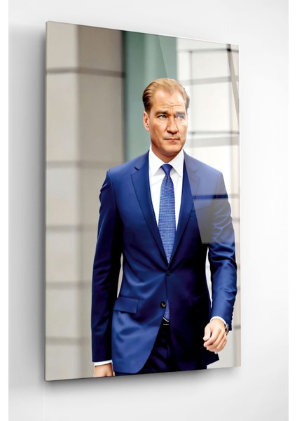 Atatürk Portresi - Yapay Zeka Tasarımlı Cam Tablo, Dekoratif Cam Tablo modelleri