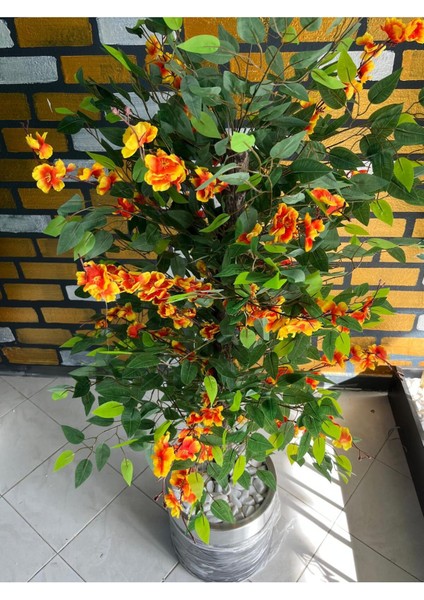 Yapay Benjamın Bahardalı 150 cm Lux Metal Saksı Dahıl