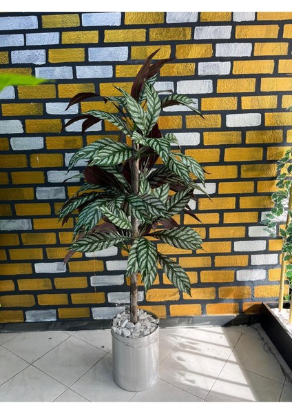 Yapay Kılıç Yaprağı Ağaç Lux Metal Saksı Dahıl fiyatları