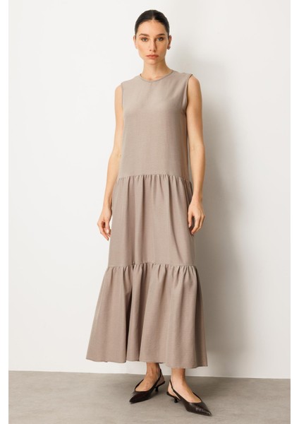 Ceket ve Iç Jile Kombin Ipekçe Elbise Ferace-Vizon