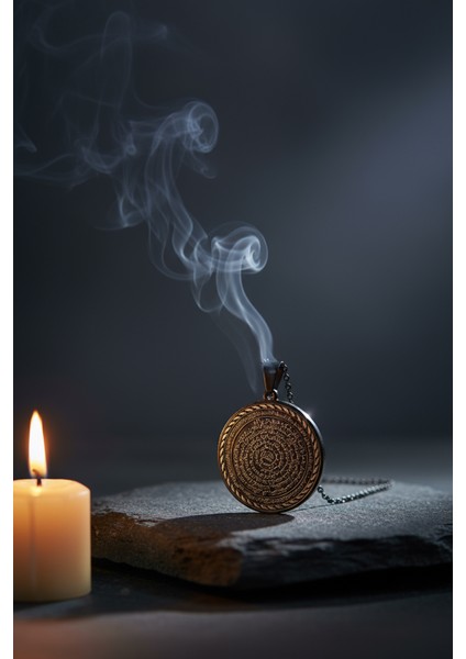 Süleyman Mührü ve Cin Mektubu Yazılı Çelik Kolye Kararmaz Paslanmaz Çelik Zincirli Unisex Kolye modelleri