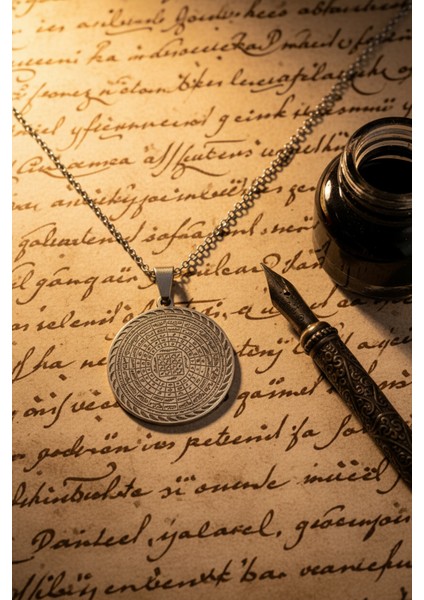 Gümüş Renk Cennetül Esma Yazılı Çelik Kolye Kararmaz Paslanmaz Zincirli Unisex Kolye modelleri