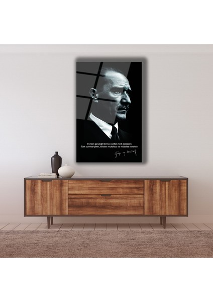 Atatürk Gençliğe Hitabe Cam Tablo indirimleri