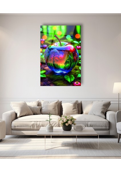 Rengarenk Elma Cam Tablo fiyatları