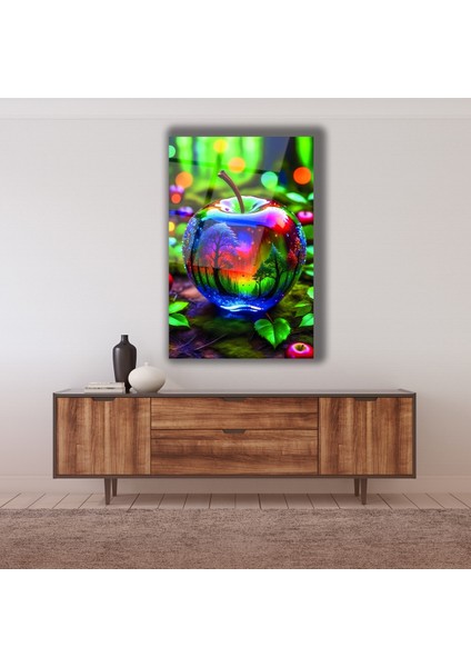 Rengarenk Elma Cam Tablo indirimleri