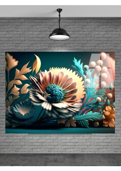 Sevilen Seri Çiçek Cam Tablo Ev Dekorasyon,balkon Dekorasyonu,dekoratif,duvar Tablo,mutfaktabl