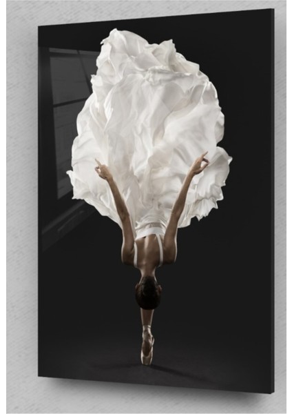 Eğilen Balerin Cam Tablo, Kadın Tablo, Balerin Tablo, Duvar Dekor, Büyük Tablo, Cam Duvar Tablo modelleri