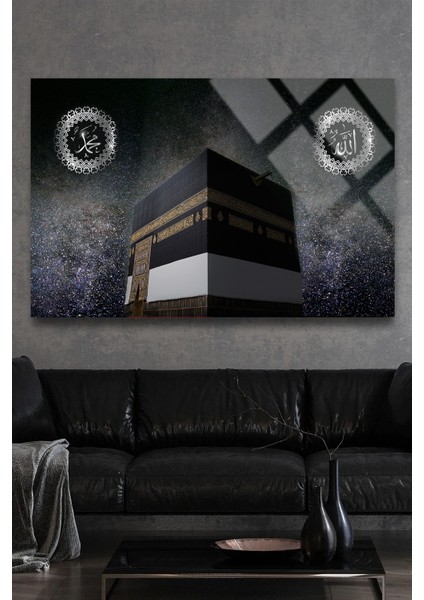 Mekke Dini Islami Kırılmaz Cam Tablo Ev Ofis Iş Yeri Hediryesi modelleri