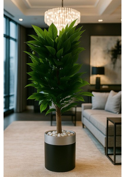 Yapay Ceviz Ağacı 150 cm Lux Metal Saksı Dahil