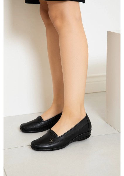 Ortopedik Anne Ayakkabı Içi Deri Topuk Jelli Günlük Yumuşak Kadın Ayakkabı