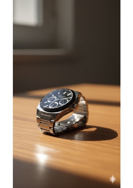 Erkek Kol Saati Gümüş Renk, Siyah Kadran – Şık Metal Kordon, 2 Yıl Garantili fiyatları