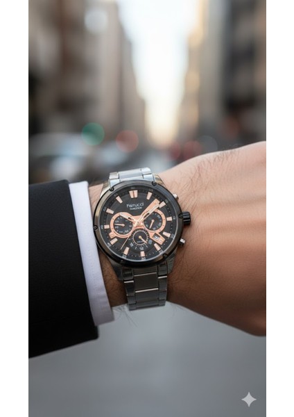 Erkek Kol Saati Gümüş Renk, Siyah Kadran – Şık Metal Kordon, 2 Yıl Garantili modelleri