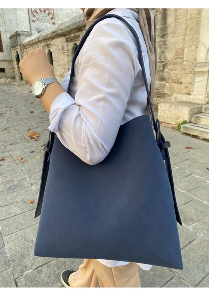 Süet Toka Detaylı Taba Büyük Boy Kadın Shopper Omuz Çantası modelleri