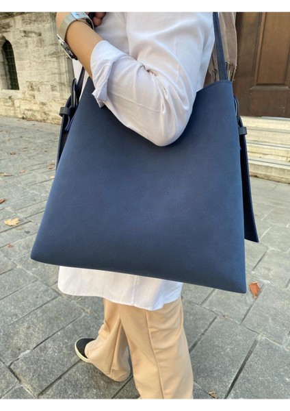 Süet Toka Detaylı Taba Büyük Boy Kadın Shopper Omuz Çantası fırsatları