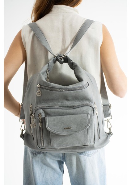 Büyük Boy Yumuşak Deri Hem Sırt Hem Omuz Çantası 540 fiyatları