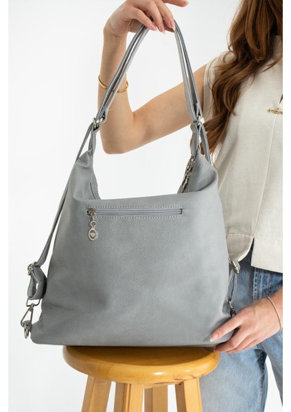 Büyük Boy Yumuşak Deri Hem Sırt Hem Omuz Çantası 540 modelleri