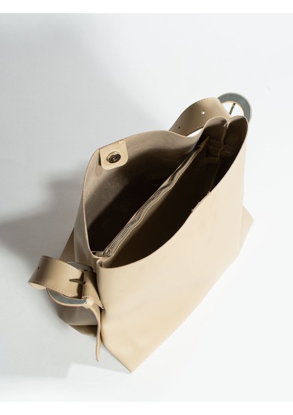 Siyah Içi Süet Yumuşak Deri Çıtçıt ve Fermuarlı Iç Bölme Büyük Boy Shopper Çanta modelleri