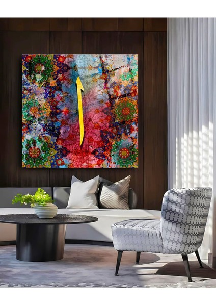 Elif Vav Dini Islami Kırılmaz Cam Tablo, Ev Ofis Hediyesi Yüksek Çözünürlüklü 4mm Cam Tablo indirimleri