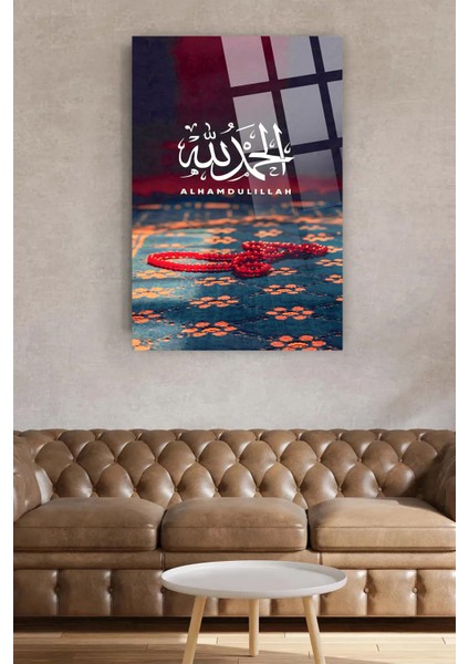Elhamdurillah Yazılı Kırılmaz Lüks Cam Tablo Ev Hediyesi Iş Yeri Hediyesi Dini Islami Cam Tablo modelleri