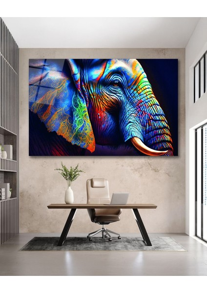 Rengarenk Fil Cam Tablo modelleri