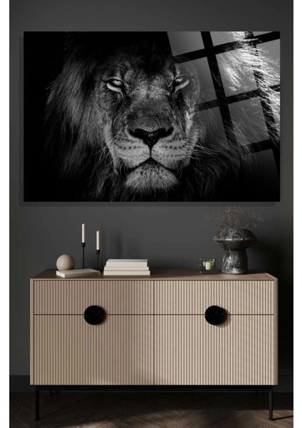 Aslan Kral 4mm Kırılmaz Temperli Yüksek Çözünürlüklü Cam Tablo