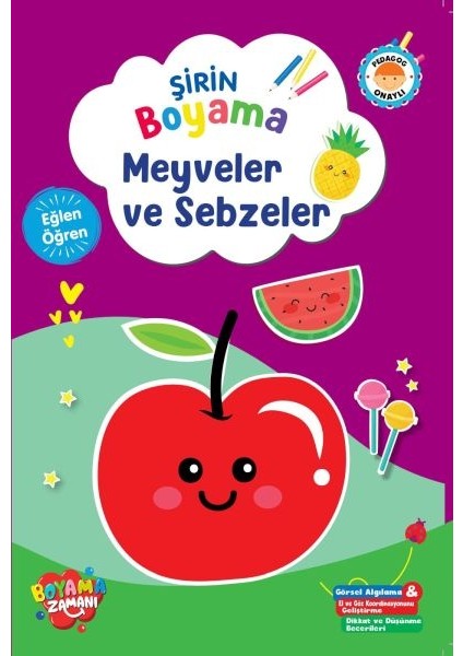 Şirin Boyama - Meyveler ve Sebzeler