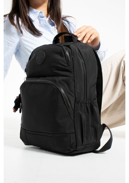 Unisex Suya Dayanıklı Kumaş Çok Gözlü Laptop Bölmeli Orta Boy Seyahat ve Okul Çantası fırsatları