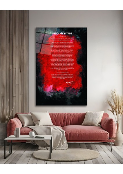 Gençliğe Hitabe Cam Tablo fırsatları