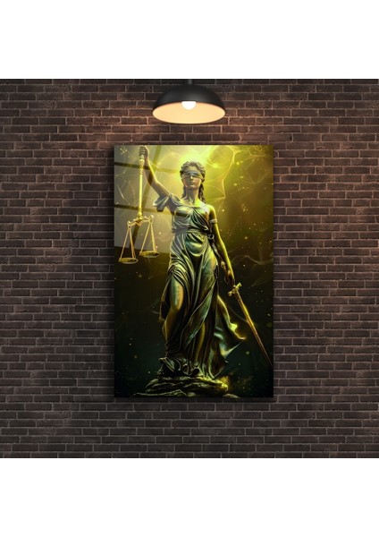 Themis Adalet Tanrıçası Cam Tablo fırsatları