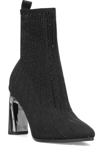 25K104 Kadın Taşlı Topuklu Bot Siyah fiyatları